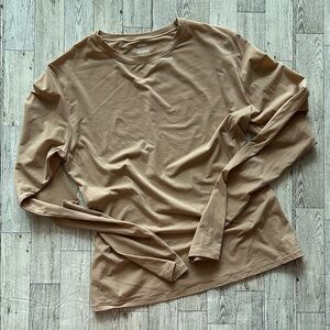 SKIMS fits everybody Tan Long Sleeve Tee size L
